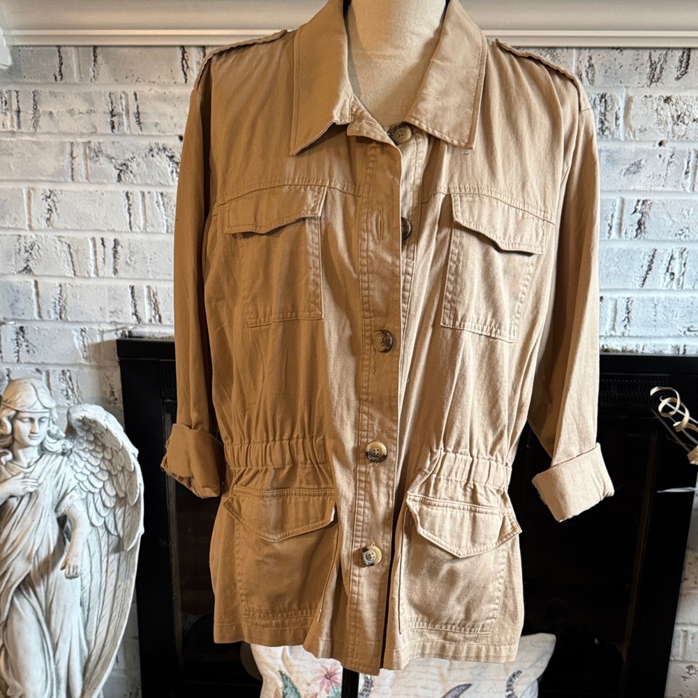 Draper James Khaki Utility Jacket